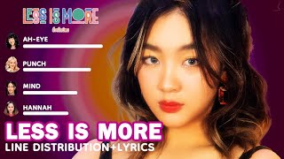 4EVE - สิ่งเล็กน้อย ( LESS IS MORE ) [Line Distribution + Lyrics]