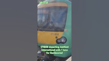 171808 departing Ashford with 1 tone! #trainspotting #class171 #southernrailway #tones
