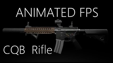 Animated FPS CQB Rifle (UE4)