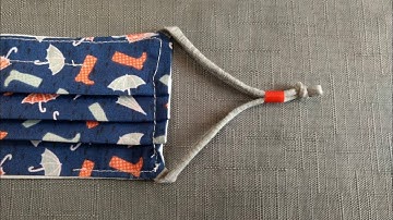 How to make adjustable ear loops for cloth masks