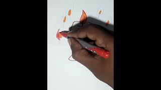 Draw a Colorful Candle | Easy &amp; Beautiful Drawing Tutorial#shorts#shortvideo #drawing #youtube