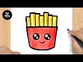 240 How To Draw A Cute French Fries Easy Drawing Tutorial
