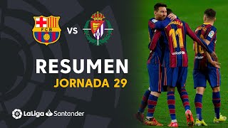 Resumen de FC Barcelona vs Real Valladolid (1-0)