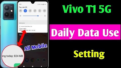Vivo t1 me daily data use kaise dekhe | how to enable daily data used vivo t1 | vivo t1 5g mobile