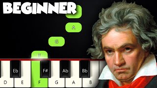 Ode To Joy - Ludwig Van Beethoven | BEGINNER PIANO TUTORIAL + SHEET MUSIC by Betacustic Resimi