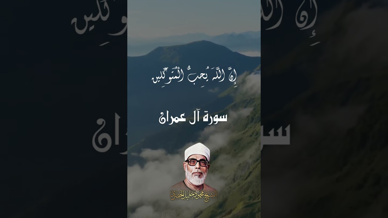 ( فَإِذَا عَزَمْتَ فَتَوَكَّلْ عَلَى اللَّهِ )