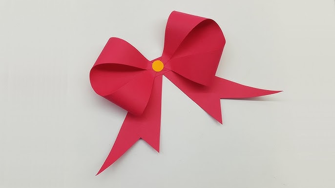 How to make a paper Bow/Ribbon  Easy origami Bow/Ribbons for