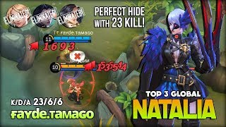 Midnight Raven Queen of Critical with 23 Kill by ғaʏde.ᴛaᴍaɢo Top 3 Global Natalia ~ Mobile Legends