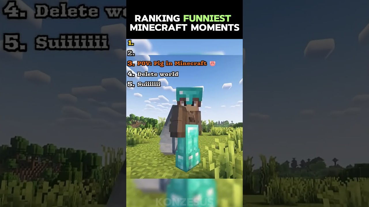 Ranking Funniest Minecraft moments