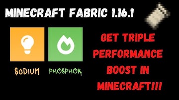 GET TRIPLE PERFORMANCE BOOST IN MINECRAFT!!! - Minecraft Fabric 1.16.1+