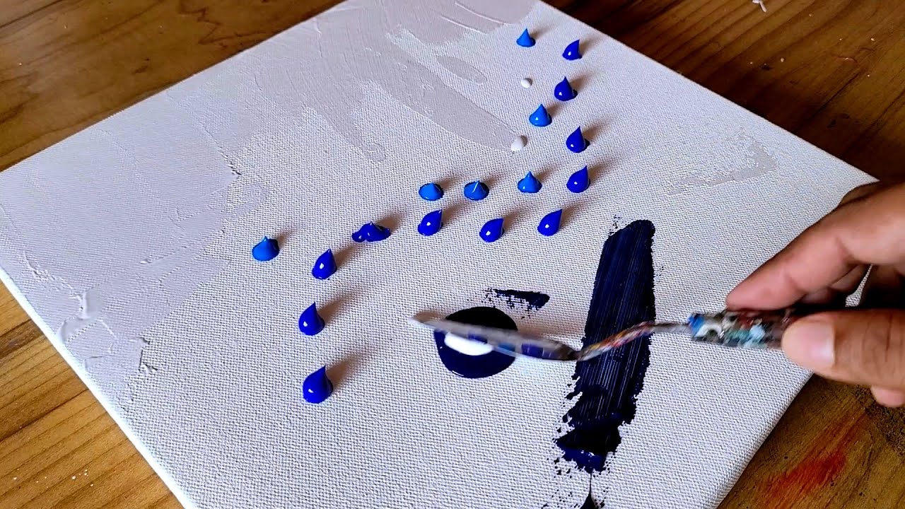 Easy Acrylic Painting Technique For Beginners / Step By Step - YouTube