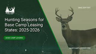 2025-2026 Hunting seasons