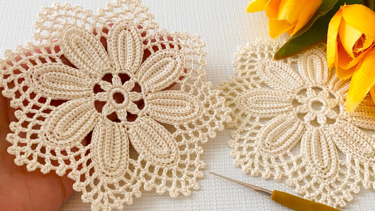 Extraordinary Beauty‼️Crochet Motif Runner, Blouse, Shawl Pattern Tutorial