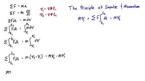 Principle of impulse and momentum