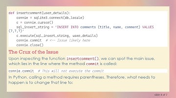 Fixing the Flask and SQLite Insertion Issue