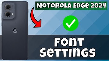 Motorola Edge (2024) Font Settings || How to set custom font size and styling