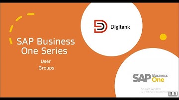 SAP Business One : User Groups