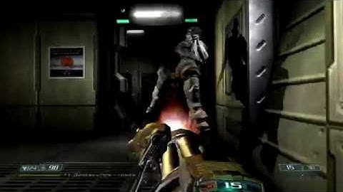 Doom 3 part 16 sub machine gun