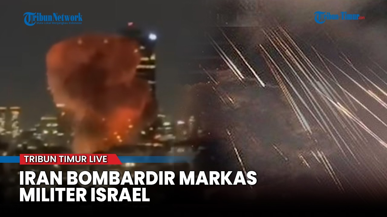 🔴 Iron Dome Jebol! Rudal dan Drone Iran Hantam Markas Militer Israel, 680 IDF Tewas
