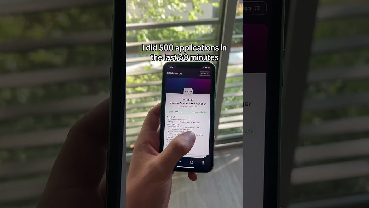 500 job apps done in 30 mins ✅ 
