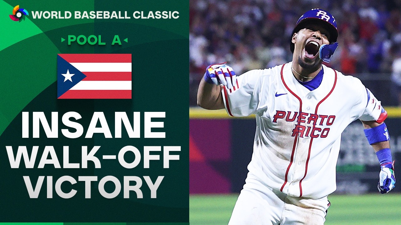 FULL AT-BAT: Puerto Rico WALKS IT OFF vs. Panama in an epic COMEBACK WIN! (Celebration included 🎉)