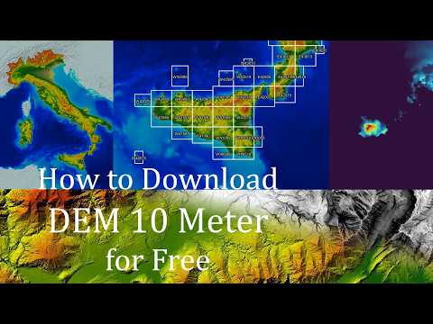 Downloading DEM (Digital Elevation Model) 10 m for FREE:  High-Resolution