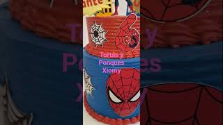#tartaspersonalizadas #temática #hombrearaña #deliciosa #ponque chocolate 🍫 😋 👉 🤤 ♥️