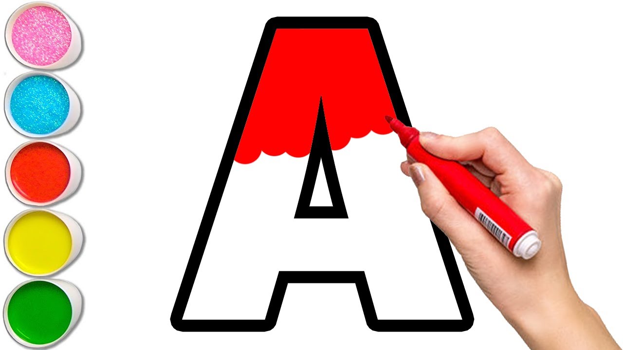 Изучаем алфавит от А до Я с помощью слов — раскраски и рисунки для детей.