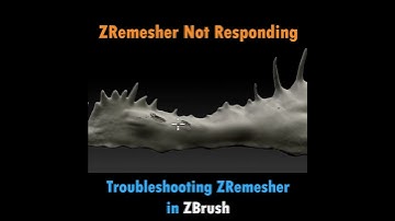 ZRemesher in ZBrush NOT Responding? Effortless Geometry Fix #zbrush #sculpting #troubleshooting