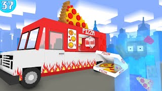 🍕 Work At Pizza Truck - Minecraft Animation