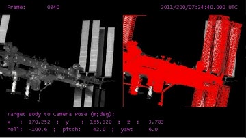 STS-135 ISS Unocking Infrared Camera Pose Estimation (2 img)