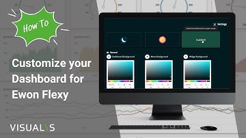 How to customize my Dashboard colours | KPI Dashboard Ewon Flexy | VISUALYS