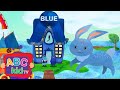 Color song  blue   animal stories for toddlers  abc kid tv  nursery rhymes  kids songs