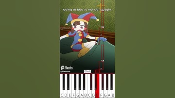 Creepy Pomni at 3 am (@fash) The Amazing Digital Circus - Octave Piano Tutorial