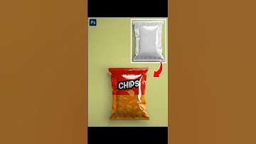 Chips Snack Bag Mockup - #shorts Photoshop Tutorial