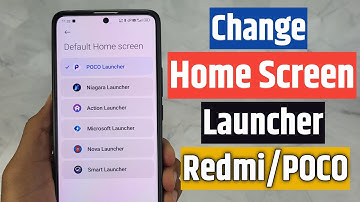 how to change default home screen launcher in redmi | set home screen launcher poco