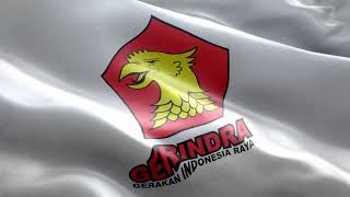 Animasi Bendera GERINDRA - Gerakan Indonesia Raya - HD Video Background