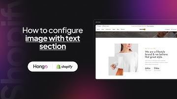 Hongo Shopify Theme - How to configure image with text section?