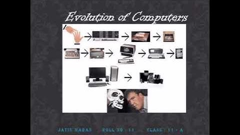 class 4 (computer ) lesson 1 evolution of computer