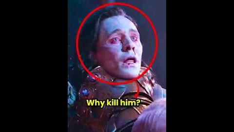 Why thanos killed loki?