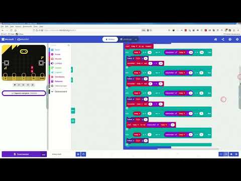 Binary clock using MicroBit platform