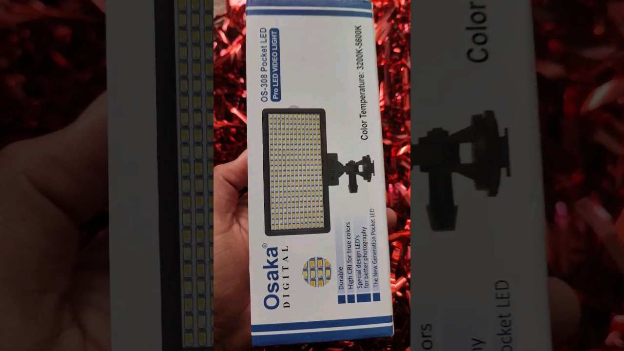 # Osaka Digital # OS-308 pocket LED Pro LED video light 