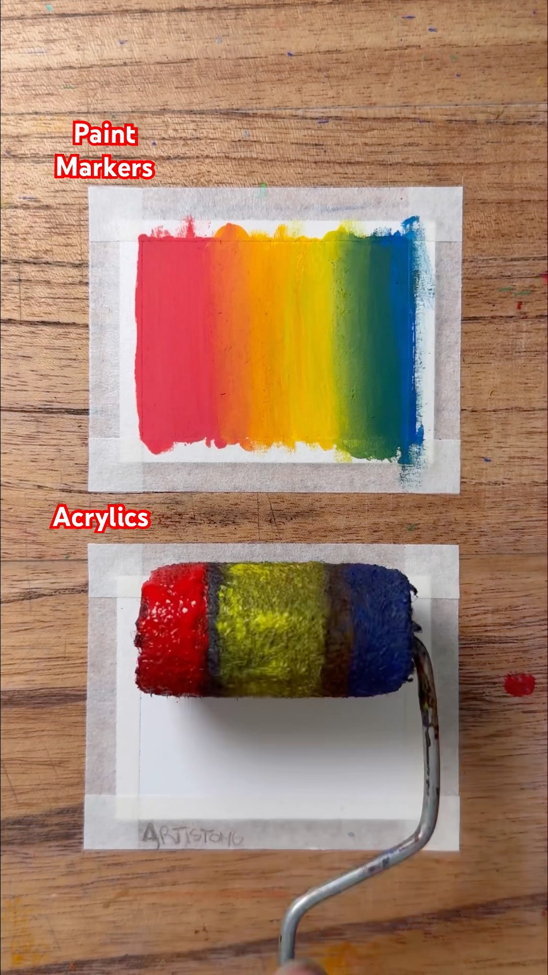 Let’s Blend Primary Colors with Different Techniques! ?✨ What’s your fav?! ? #art #tips #shorts