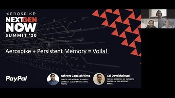 PayPal: Aerospike + Persistent Memory = Voila!
