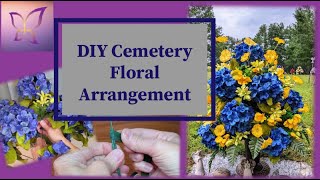 DIY Cemetery Floral Arrangement