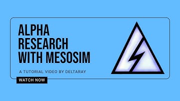 Alpha Research with MesoSim [with 0DTE Iron Condor example]