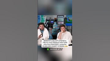 MRBEAST walks OFF STREAM to FIRE his entire PRODUCTION TEAM after they PURPOSELY ended his STREAM 😳