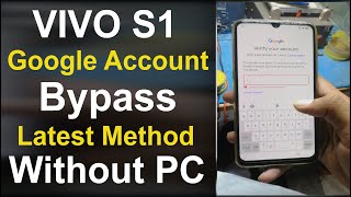 VIVO S1 Google Account Bypass Latest Method | Remove FRP Lock