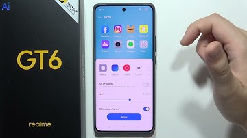 Realme GT 6: Change Icons Size