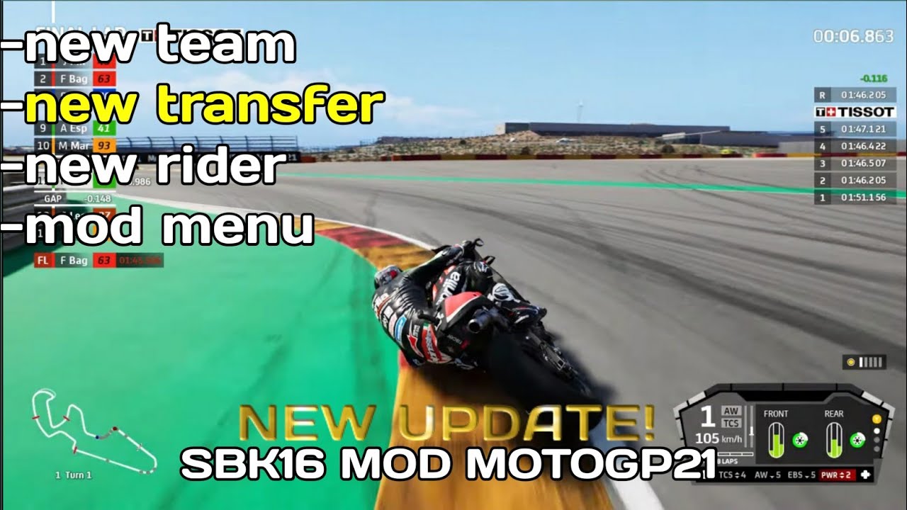 sbk16 mod motogp 2021 udah rilis di android sbk16 YouTube